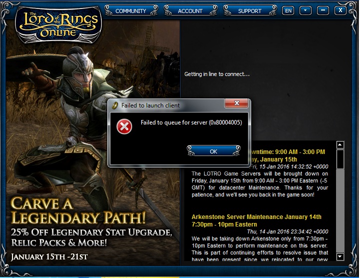 Lotro bug